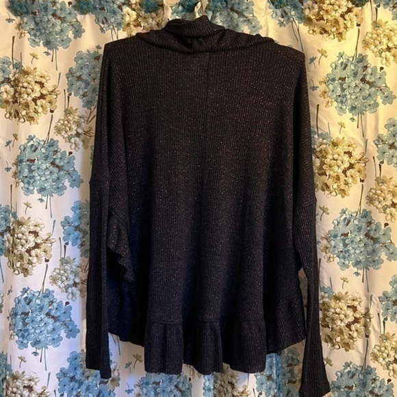 Anthropologie purple sparkle holiday sweater - Picture 7 of 10